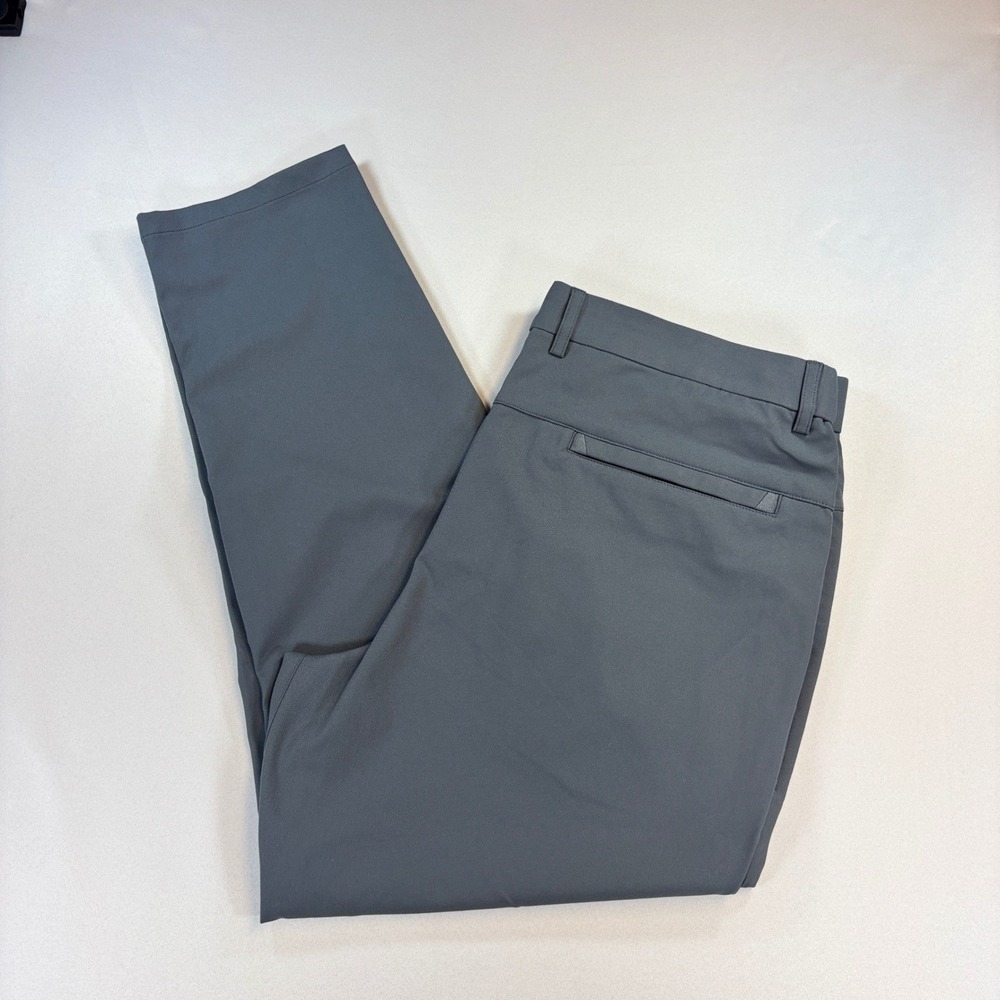 Jack Archer Tech Pants Men 35x28 Charcoal Gray Golf Travel Commuter EUC